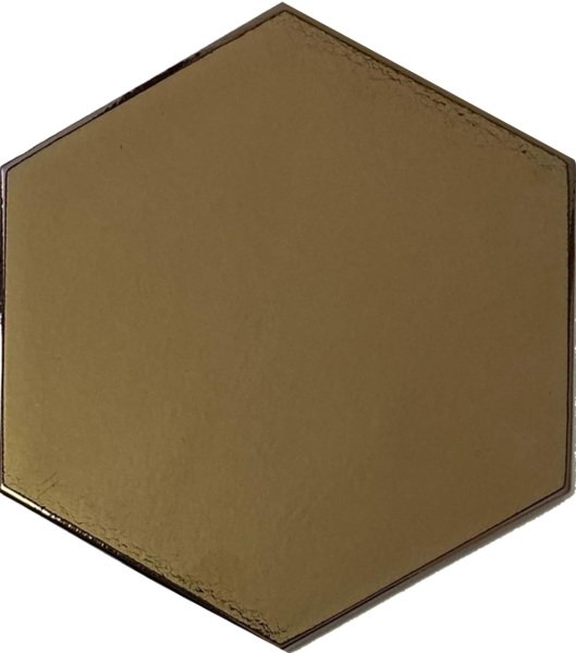 Armada Çini 15x17 Cm Düz Bronz Desen Altıgen Çini Karo