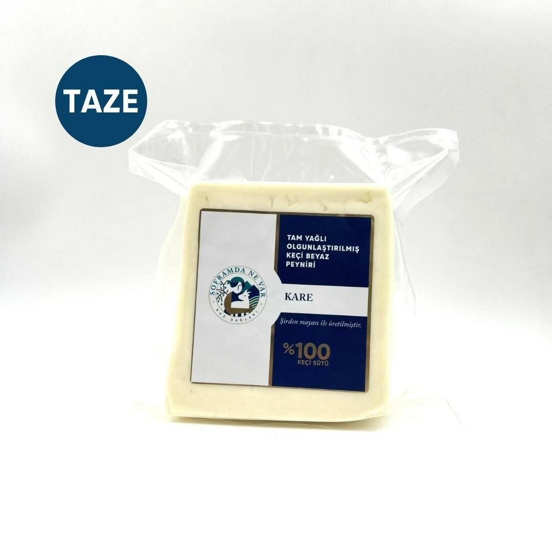 TAZE %100 Keçi Beyaz Peyniri Kare