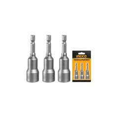 INGCO AMN1331 3'lü Somun Adaptör Seti(13mm)