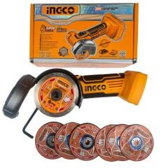 INGCO CAGLI76011 Li-ion Akülü Mini Taşlama 76mm 20V (Tek Makine)
