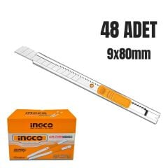 Ingco İnce Maket Bıçağı (48 Adet)