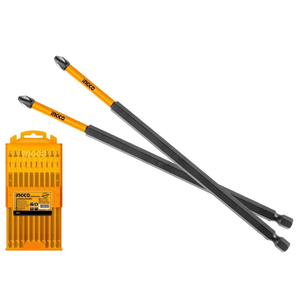 10'lu Darbeli Uzun Yıldız Tornavida Ucu Seti 250mm