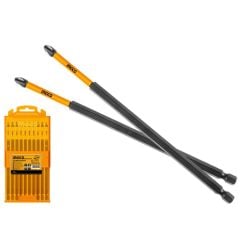 10'lu Darbeli Uzun Yıldız Tornavida Ucu Seti 250mm