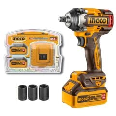 INGCO CIWLI20501 1/2‘’Akülü Somun Sıkma Kömürsüz Motor 500NM (2 Akülü)