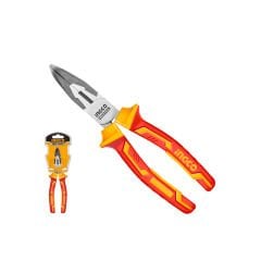 INGCO HIBNP28208 İzoleli Elektrikçi Eğri Kargaburun 200mm