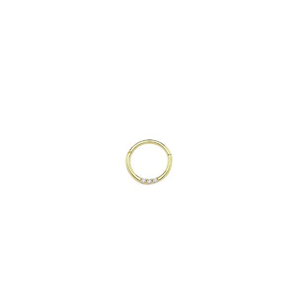 Taşlı Helix Altın Piercing