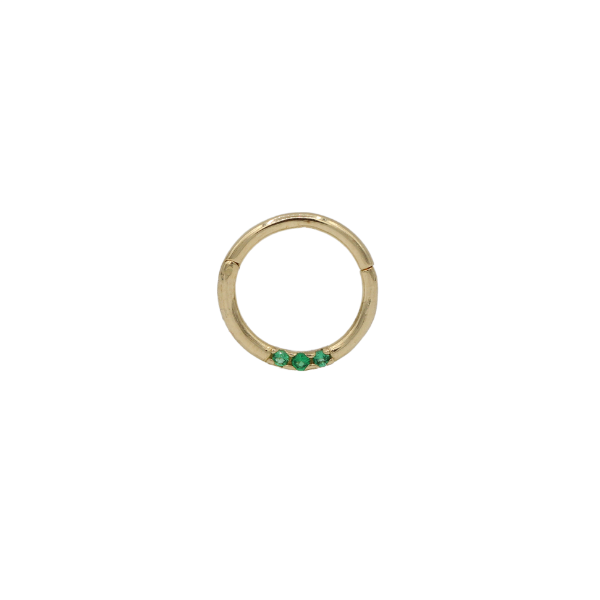 Taşlı Helix Altın Piercing