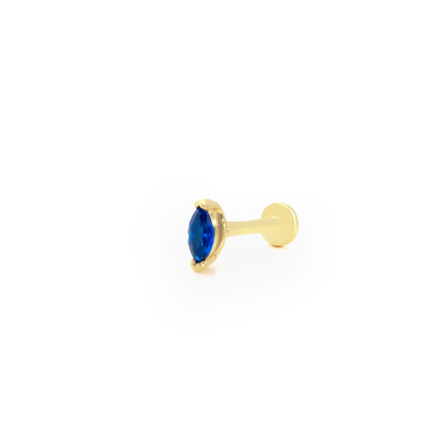 Mavi Damla Altın Tragus