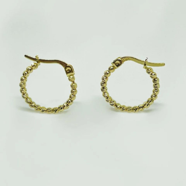 Bella Altın Tasarım Küpe