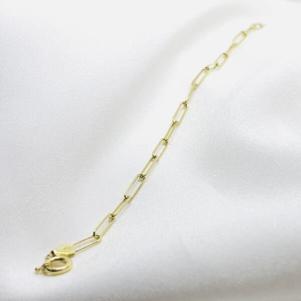 İnce Ataç Zincir Altın Bileklik