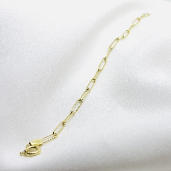 İnce Ataç Zincir Altın Bileklik