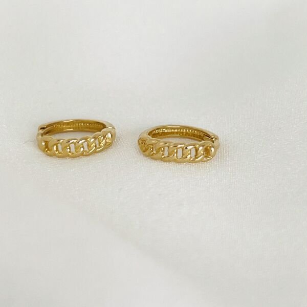 Çıtır Altın Halka Küpe