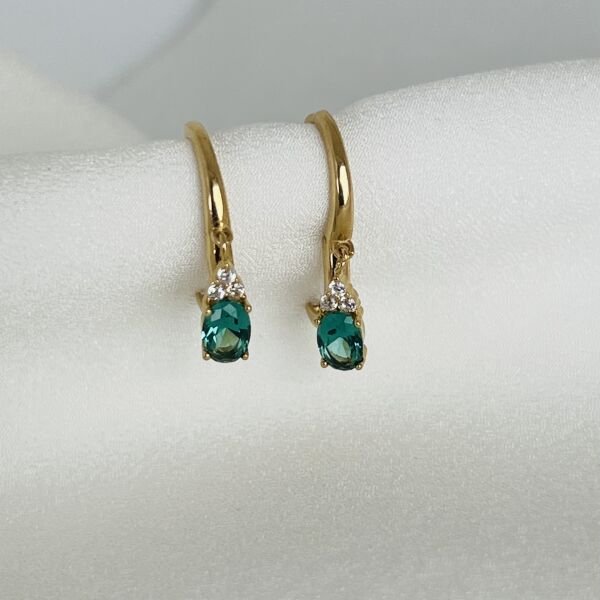 Yosun Altın Tasarım Küpe