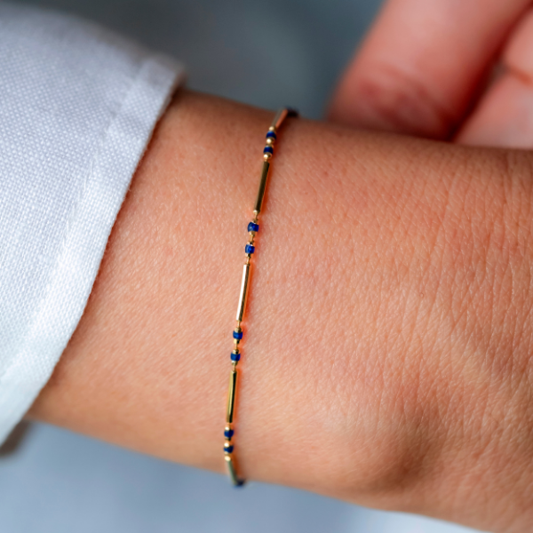 Lacivert Golf Bileklik