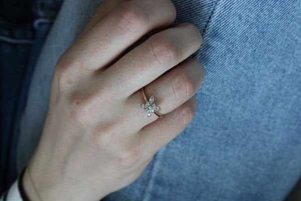 Kelebek Pırlanta Yüzük