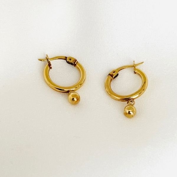 Topik Altın Halka Küpe