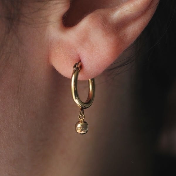 Topik Altın Halka Küpe