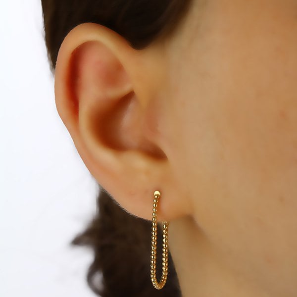 Ayana Retro Altın Tasarım Küpe