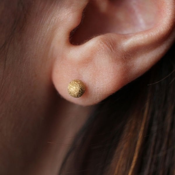 Çillibom Altın Tasarım Küpe