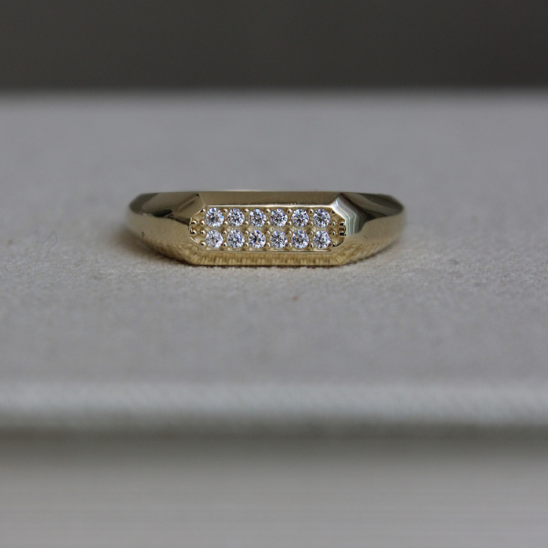 Dikdörtgen Taşlı Yüzük