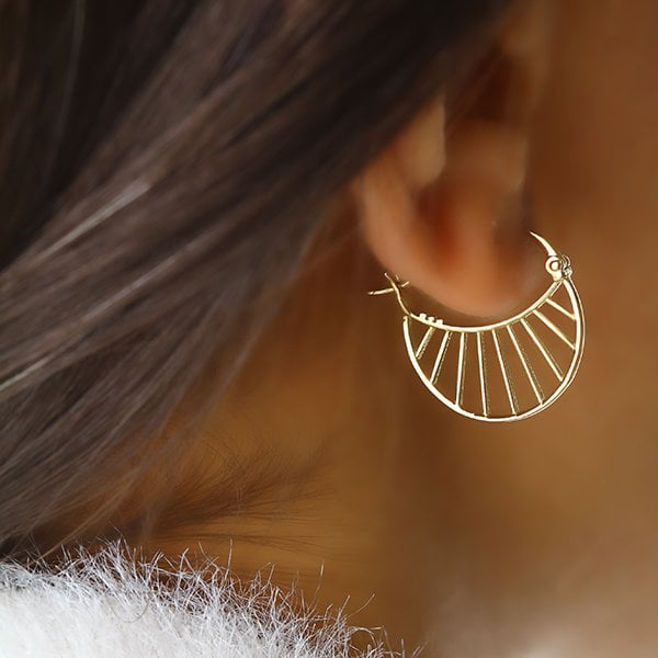 Aden Altın Tasarım Küpe