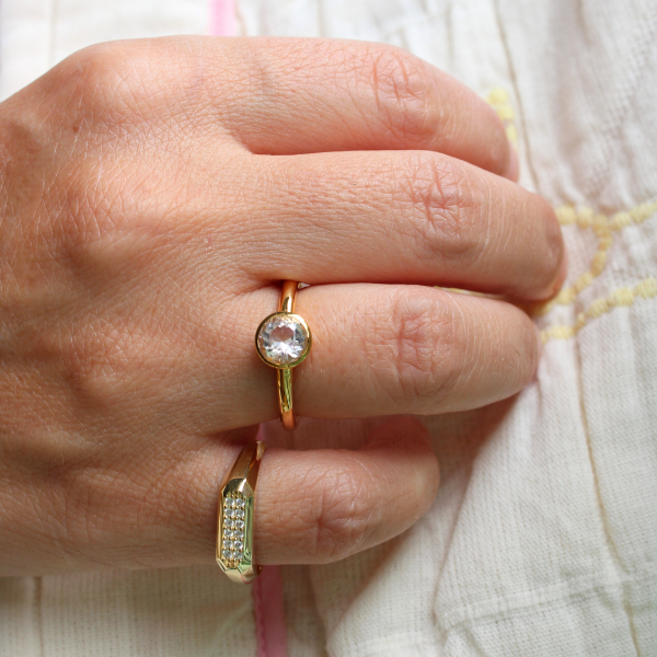 Morganit Taşlı Yüzük