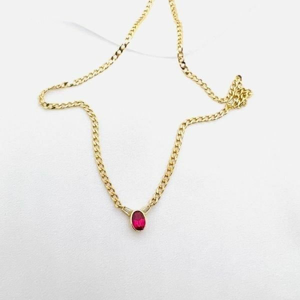 Albus Altın Tasarım Kolye