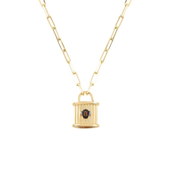 Kilit Altın Tasarım Kolye