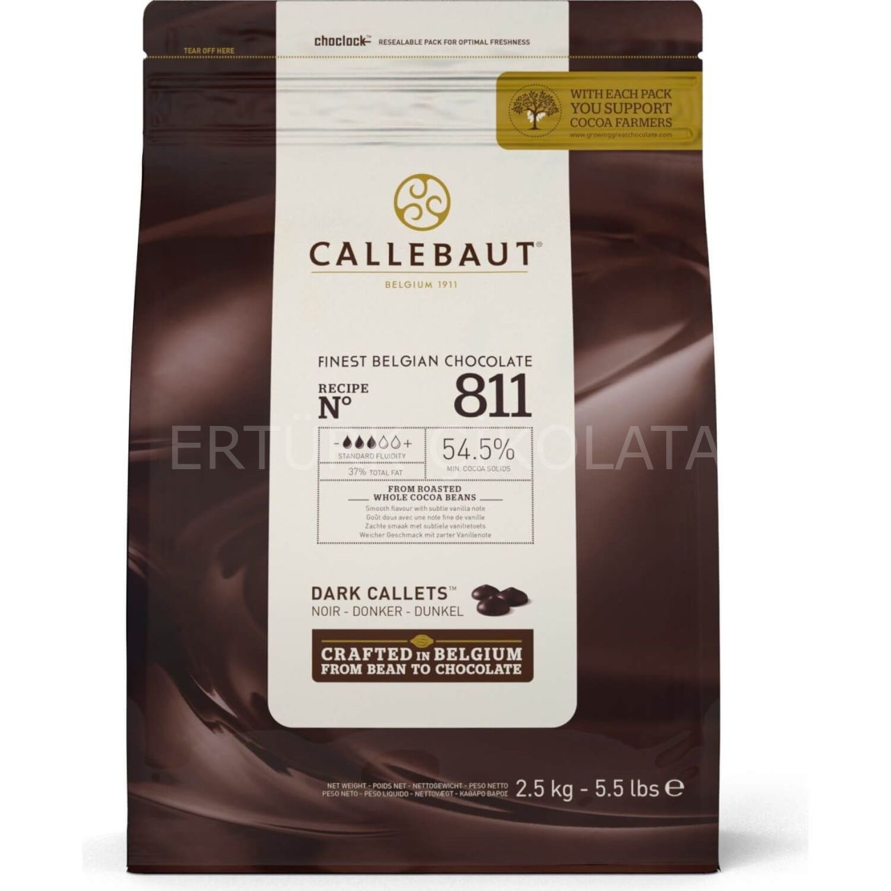 CALLEBAUT BİTTER DAMLA ÇİKOLATA 811 400 GR