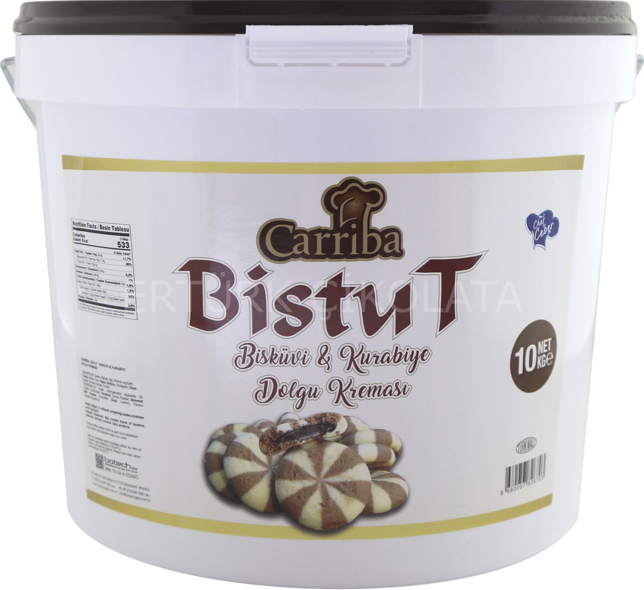 CARRİBA BİSTUT NORMAL DOLGU KREMASI 10 KG