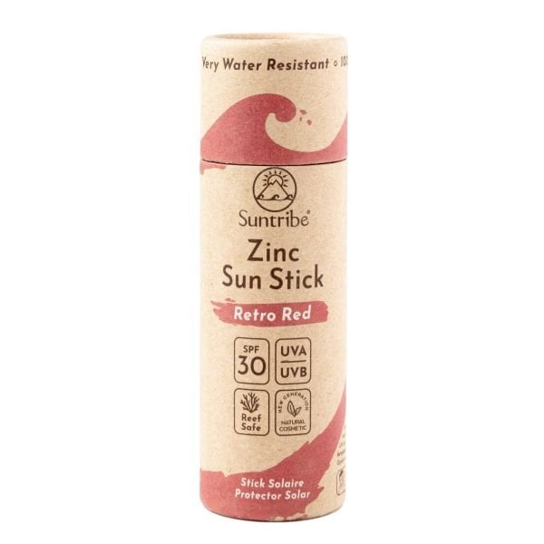 Suntribe Doğal Mineral Çinko Güneş Koruyucu Stick (Retro Kırmızı) SPF 30 (30 gr)