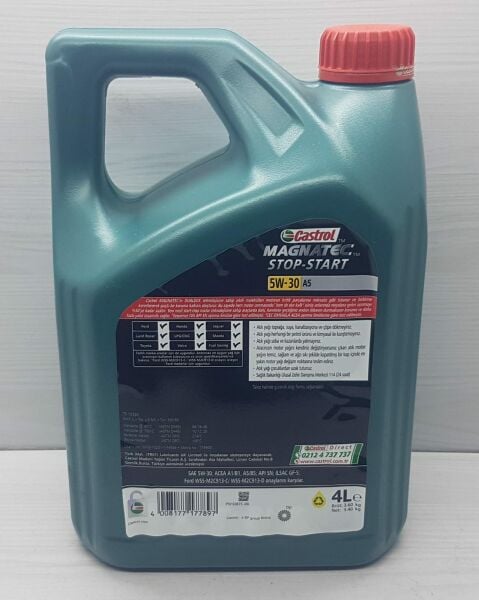 Yağ 5W30 4Lt Castrol Magnatec A5