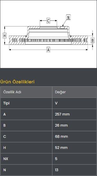 FREN DISKI ON (257-5)- VANETTA 97-