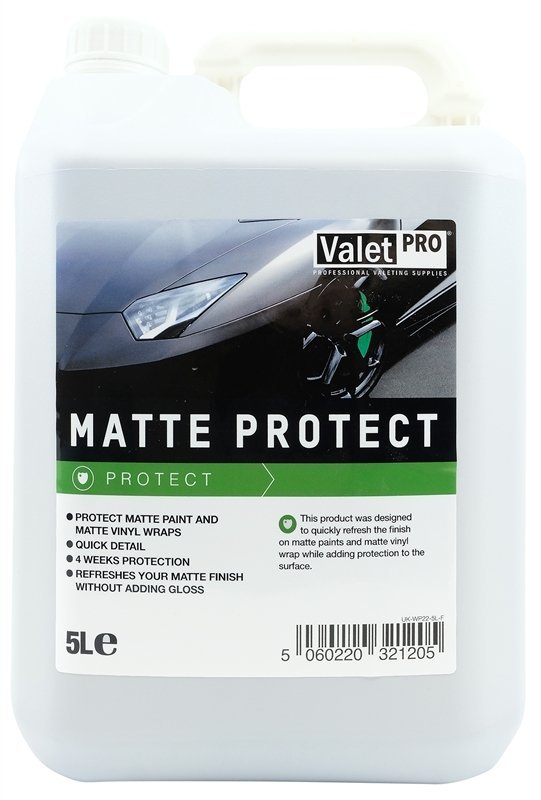 Valet Pro Matt Protect Mat Boya ve Kaplama Araçlar İçin Hızlı Cila 5lt