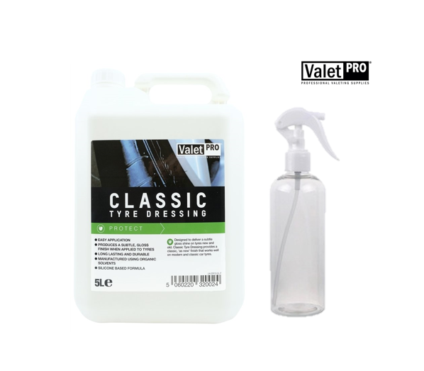 Valet Pro Classic Tyre Dressing Lastik Parlatıcı Bölünmüş  500 ml