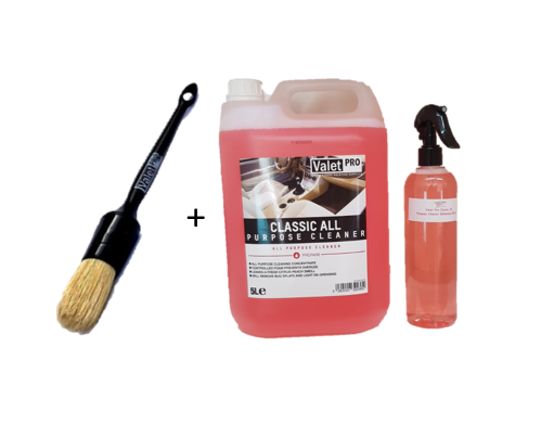 Valet Pro Classic All Purpose Cleaner Bölünmüş Ürün + Valet Pro Kalın Fırça Seti