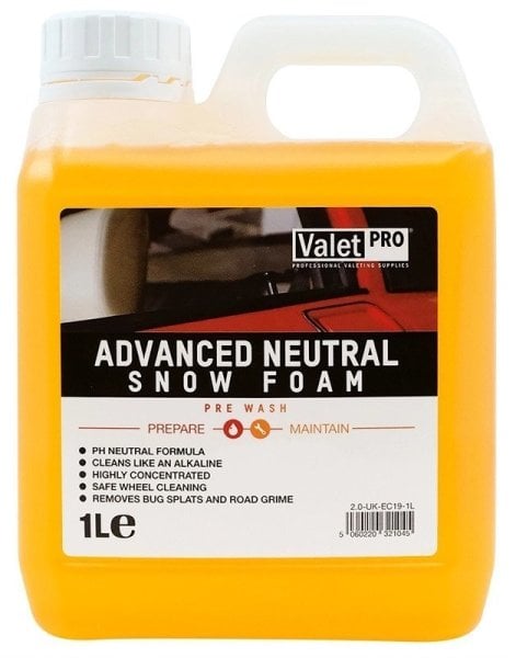 Valet Pro Advanced Neutral Snow Foam  Yoğun ve Güvenli Yıkama Köpüğü  1 lt