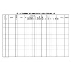Aile Planlaması Poliklinik Defteri 200 Sayfa