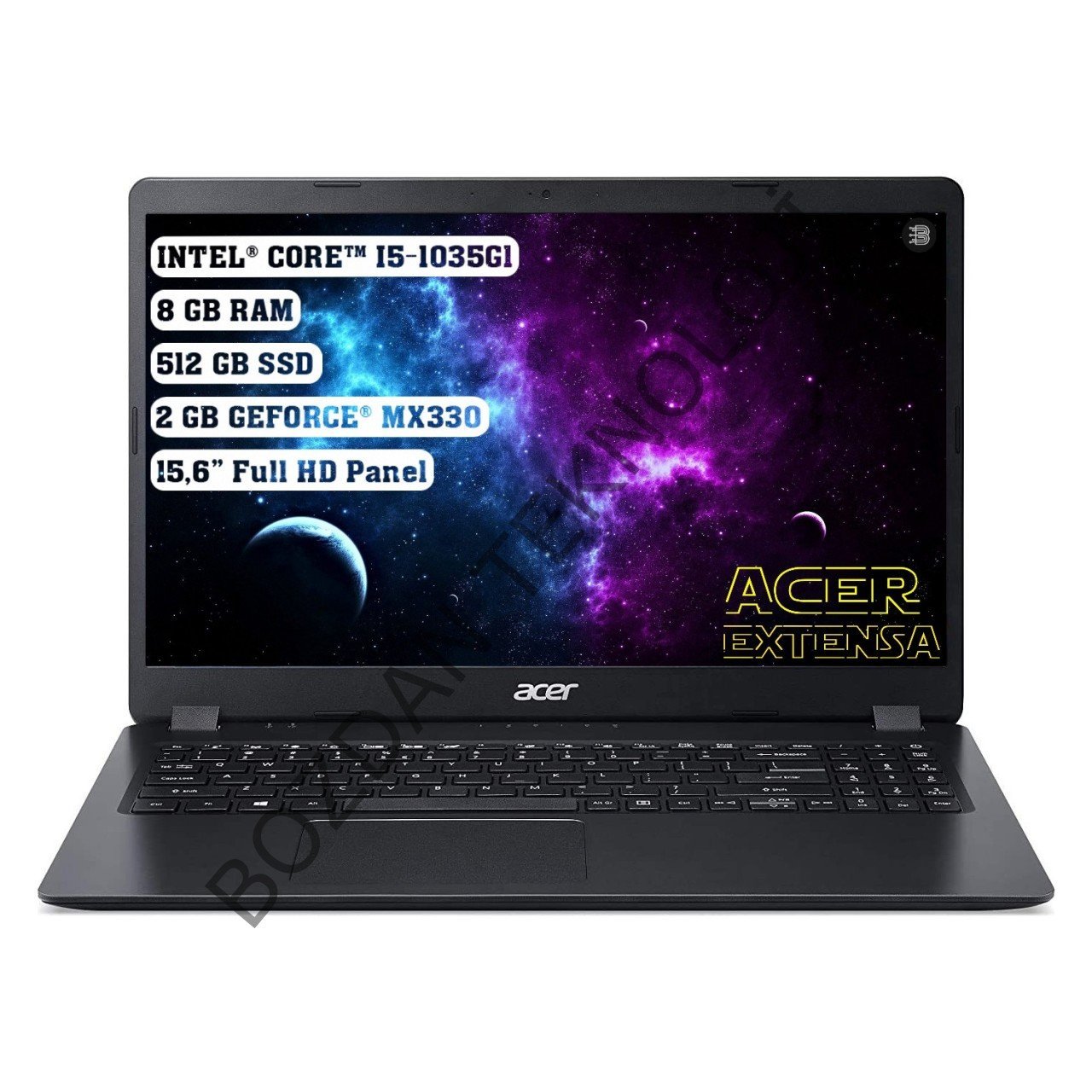 Acer Extensa 15 Intel Core I5 1035G1 8gb 512GB SSD MX330 Freedos 15.6'' Fhd Taşınabilir Bilgisayar NX.EGCEY.002