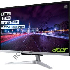 Acer Aspire C24-963 Intel Core i5 1035G1 8GB 1 TB + 256GB SDD Freedos 23.8'' FHD IPS All In One Bilgisayar DQ.BEREM.006