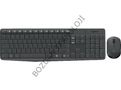 Logitech MK235 Kablosuz Klavye Mouse Set Koyu Gri 920-007925