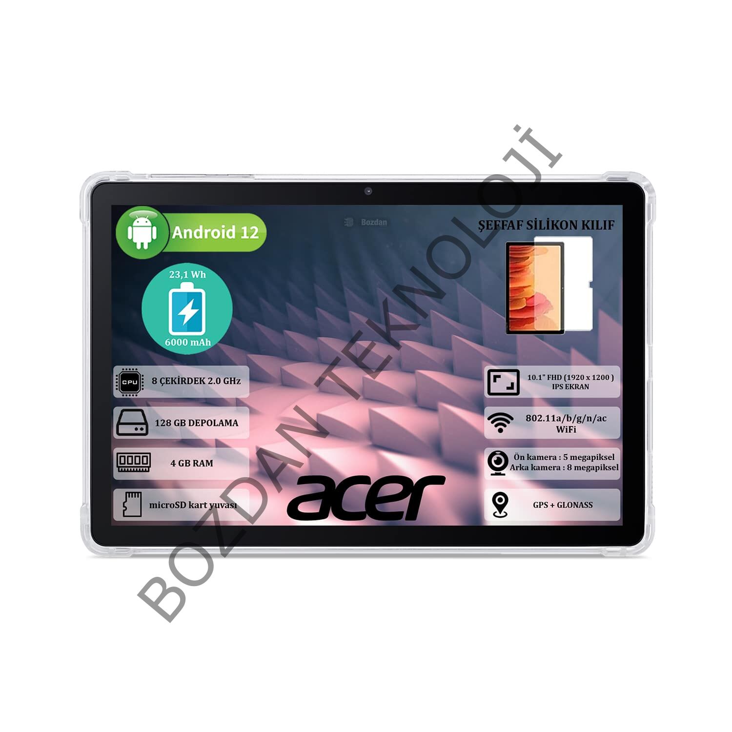 Acer Iconia M10 4 GB Ram 128 GB SSD 10.1'' WUXGA (1920 x 1200 ) IPS Yeni Nesil Android Tablet NT.LFUEY.001