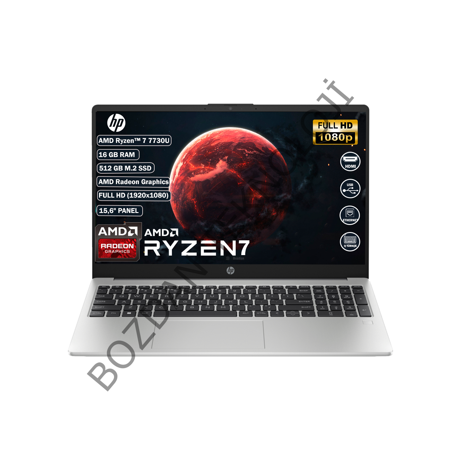 HP 255 G10  AMD Ryzen™  7 7730U 16 GB 512 SSD 15,6'' FHD (1920x1080)  8A548EA