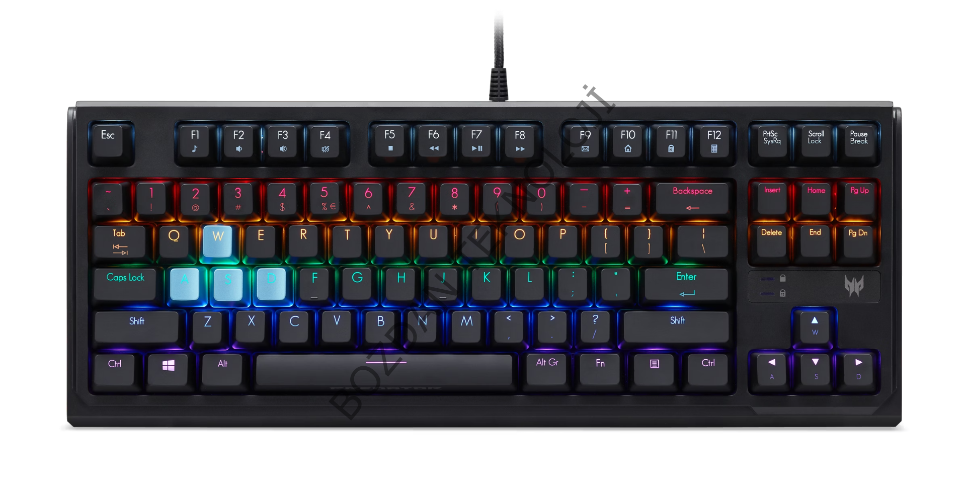 ACER Predator Aethon 301 Tkl Gaming Keyboard - Gateron Blue Switches | 6 Zone Backlit Led