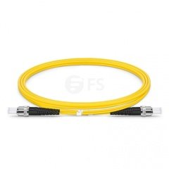 ST UPC to ST UPC Duplex OS2 Single Mode PVC (OFNR) 2.0mm Fiber Optik Patch Kablo