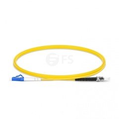 LC UPC to ST UPC Simplex OS2 Single Mode PVC (OFNR) 2.0mm Fiber Optik Patch Kablo