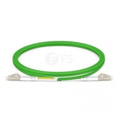 LC UPC to LC UPC Duplex OM5 Multimode Wideband PVC (OFNR) 2.0mm Fiber Optik Patch Kablo