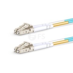 LC UPC to LC UPC Duplex OM4 Multimode PVC (OFNR) 2.0mm Fiber Optik Patch Kablo