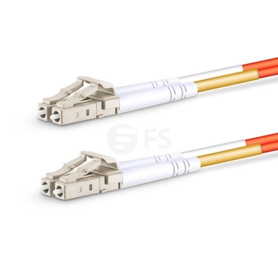 LC UPC to LC UPC Duplex OM2 Multimode PVC (OFNR) 2.0mm Fiber Optik Patch Kablo