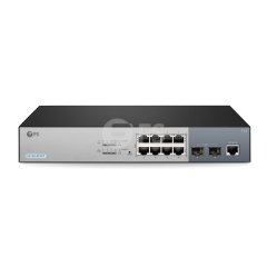 S3150-8T2FP, 8-Port Gigabit Ethernet L2+ Smart Managed Pro PoE+ Switch, 8 x PoE+ Ports @130W, with 2 x 1Gb SFP Uplinks, Fanless